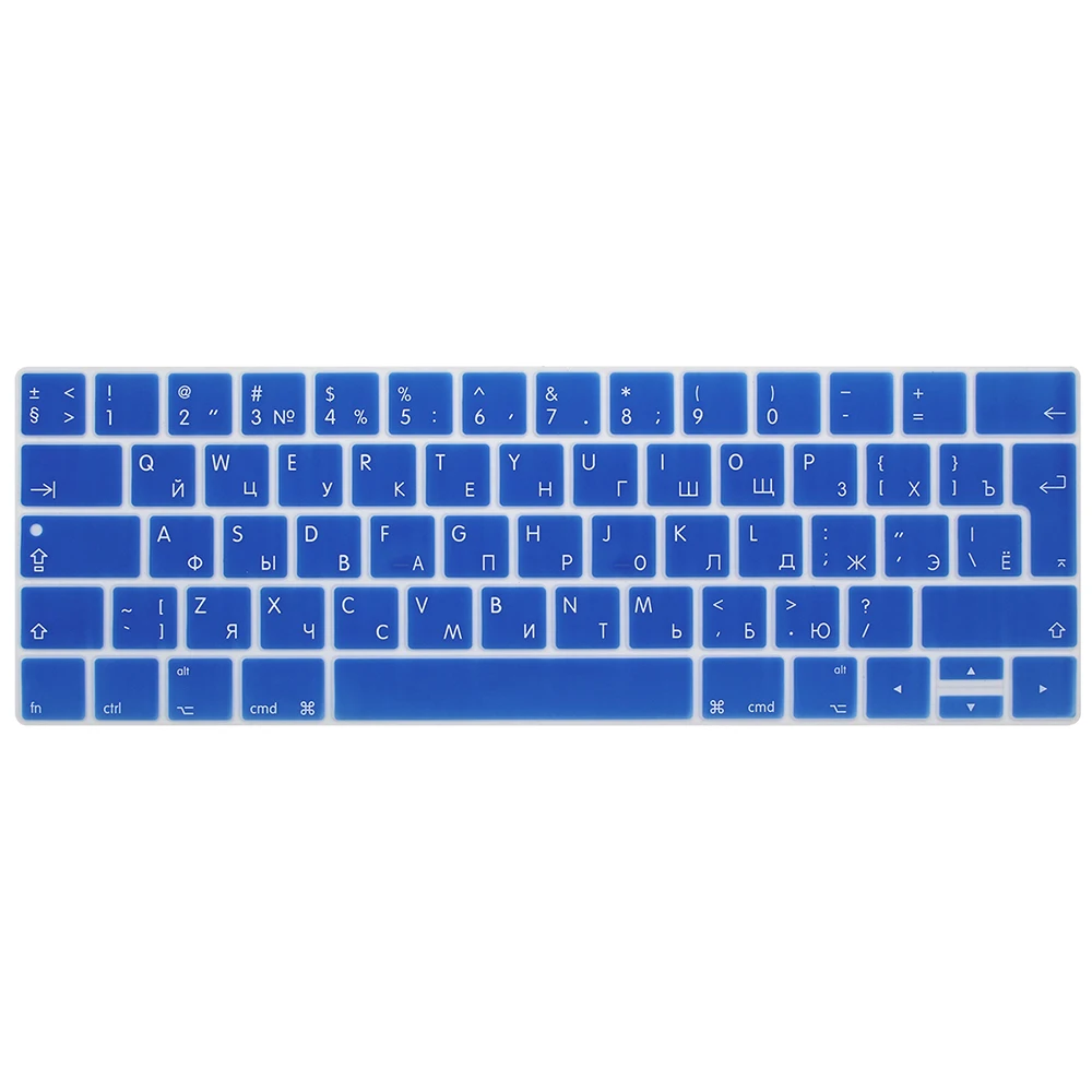 Силиконовая Защитная крышка для клавиатуры нового Macbook Pro 13 A1706 и 15 A1707 с сенсорной