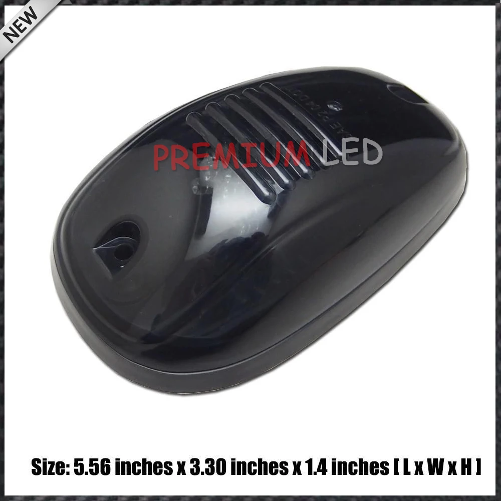 5 шт. черный дымчатый маркер на крышу кабины ходовые лампы с 5-SMD-5050 янтарный