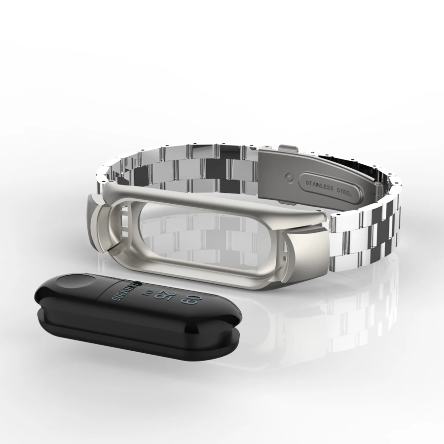 Металлический браслет для Mi Band 3 Безвинтовой из нержавеющей стали Xiaomi