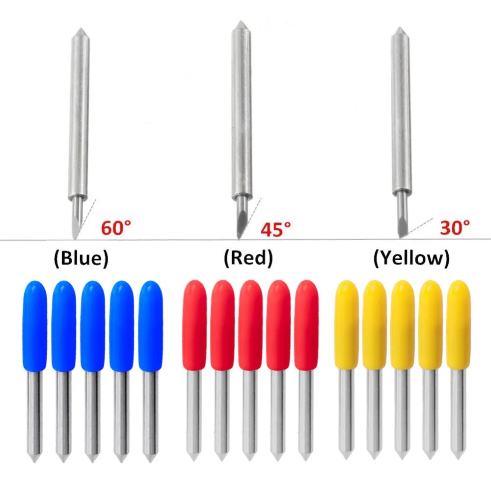 

5Pcs 30 45 60 Degree Blades Cutting Plotter Fr Roland Vinyl Cutter Blade New