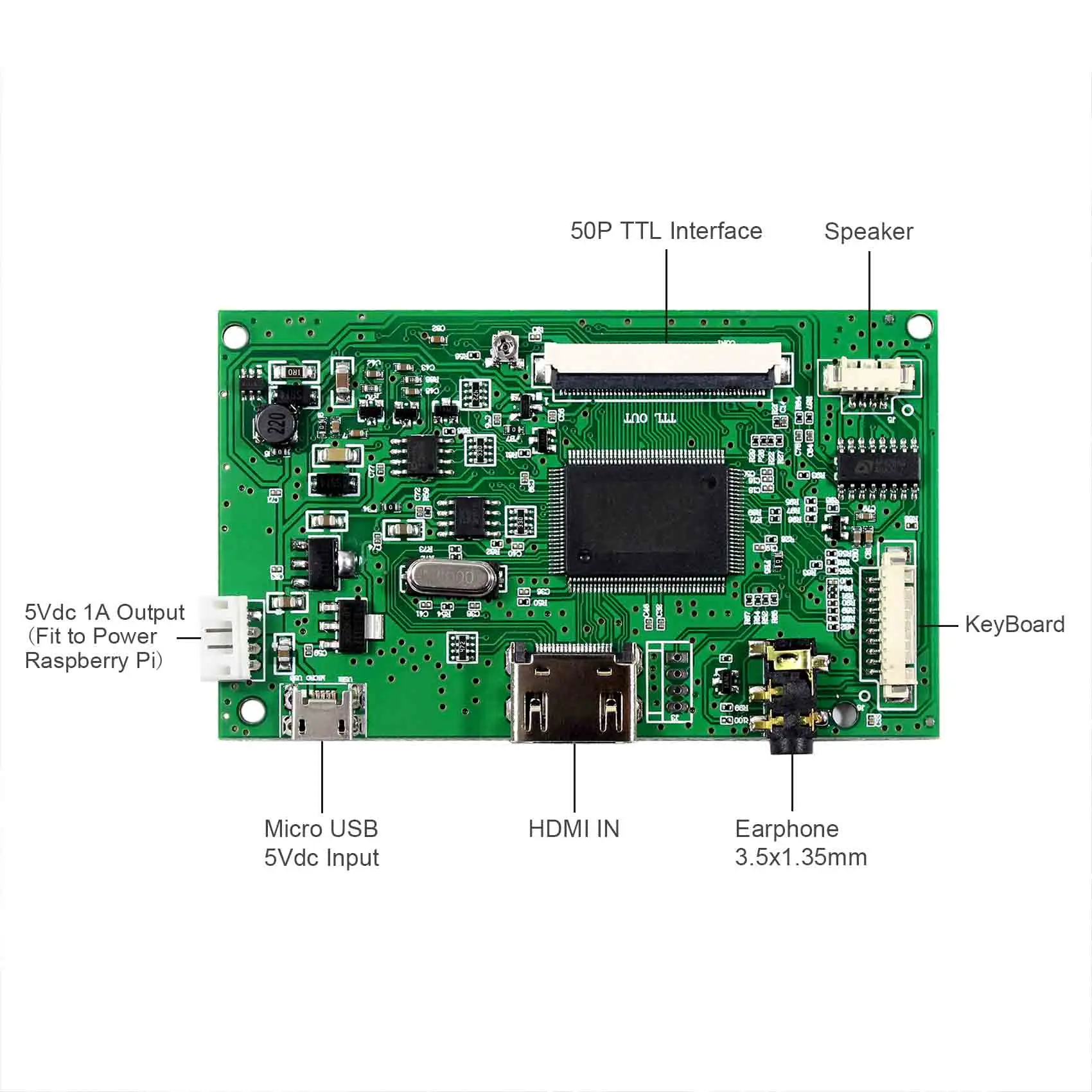 Подходит для Raspberry Pi плата с ЖК дисплеем HD MI работает экраном диагональю 8 &quotEJ080NA