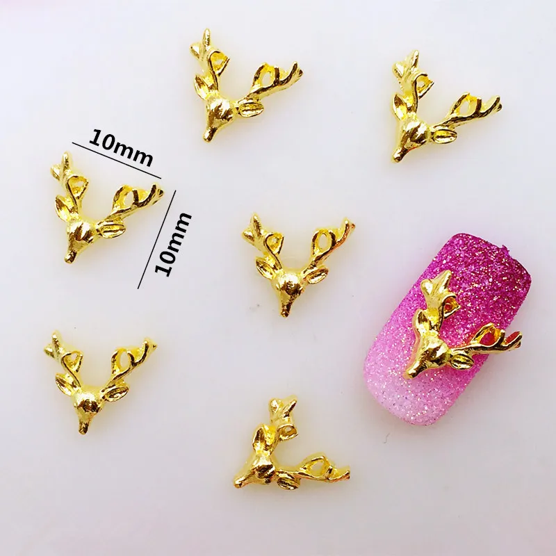 10 шт./пакет розничная продажа Япония новинка 3D декор для ногтей металлический