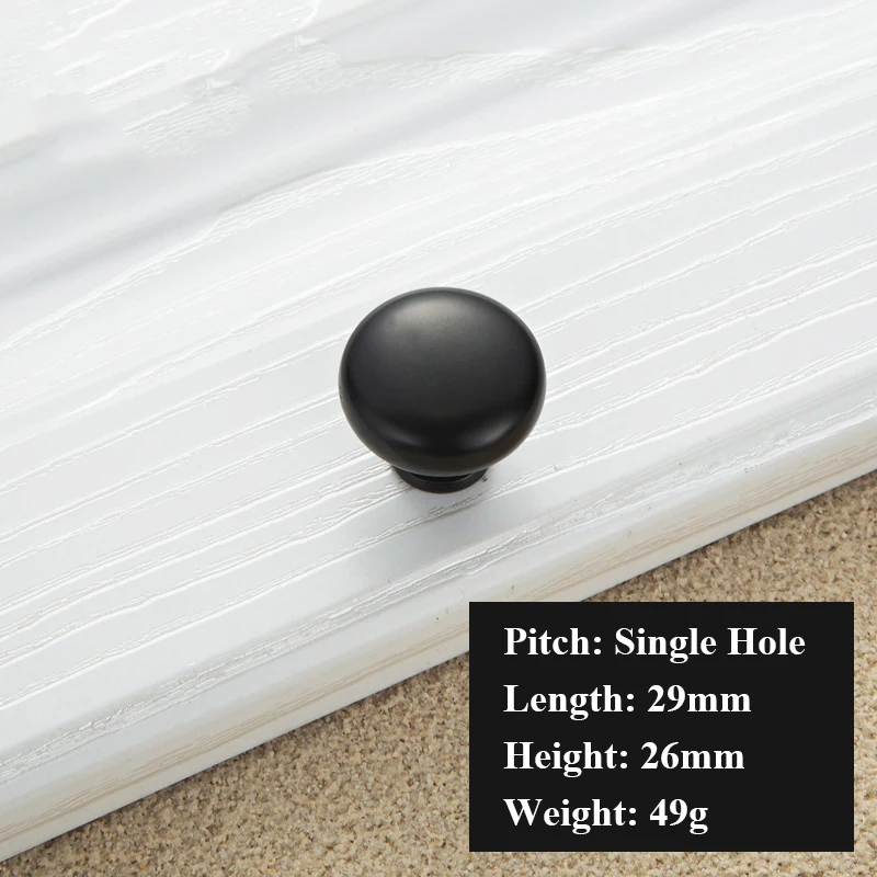 Классические Дверные ручки черные для ящиков мебельные и кухонного шкафа