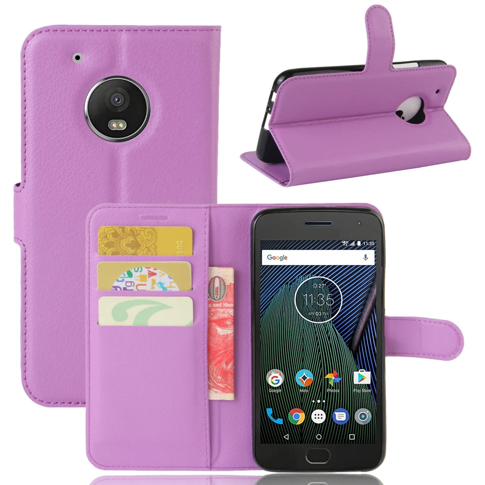 Для Motorola MOTO G5 чехол Модный дизайн кобура флип Littch чехлы из искусственной кожи с