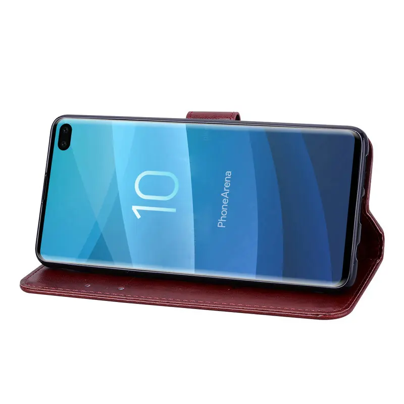 Модный флип-чехол для Samsung Galaxy S10 чехол S10Plus чехол-бумажник с подставкой Etui S10e Plus E +