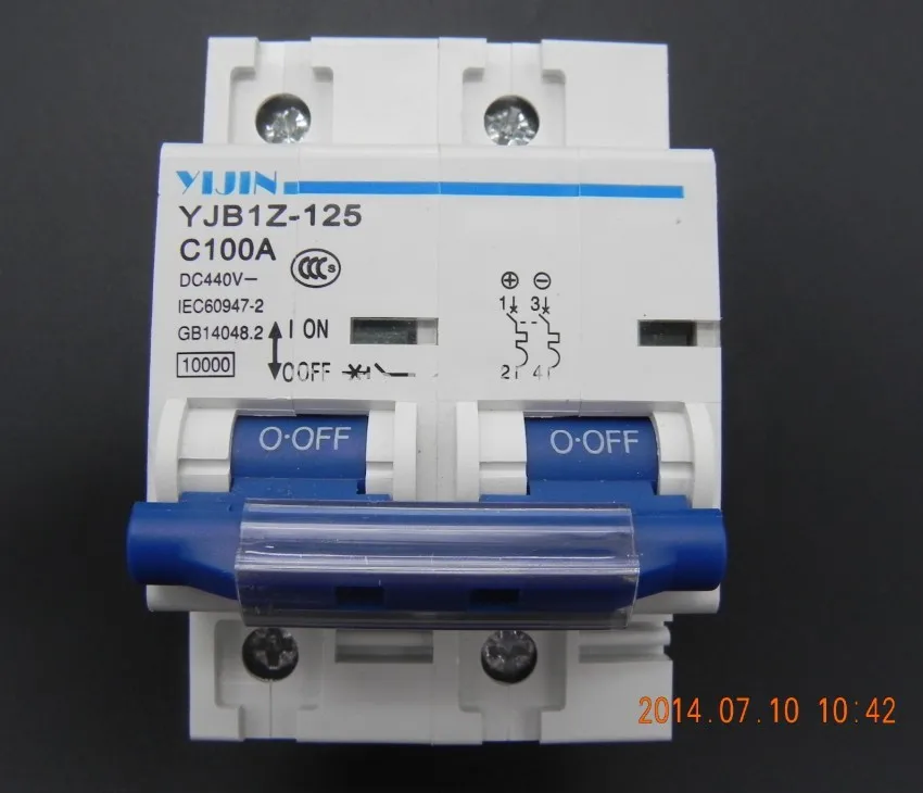 high quality New 2P 100A DC440V MCB Solar energy Photovoltaic PV DC Circuit Breaker | Обустройство дома