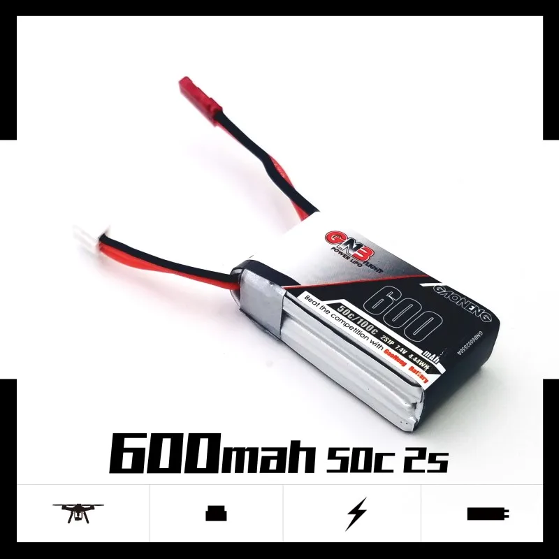 2 шт. Gaoneng 600mAh 2S 7 4 V 50C/100C Lipo батарея с JST/XT30 разъем для DYS FPV гоночный Дрон оси RC