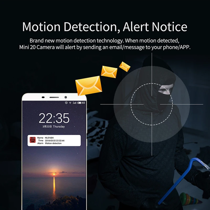 WiFi мини-камера 720P Full HD Беспроводная видеокамера с датчиком движения ночного видения DV DVR видео аудио рекордер Микро камера Скрытая