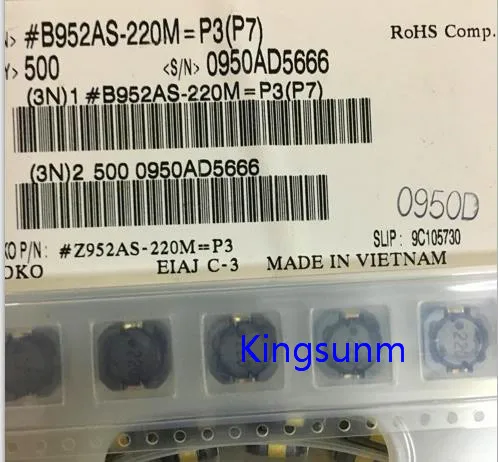 

Free shipping 10pcs B1047AS-220M=P3 TOKO 22uH 120mOhms 2A