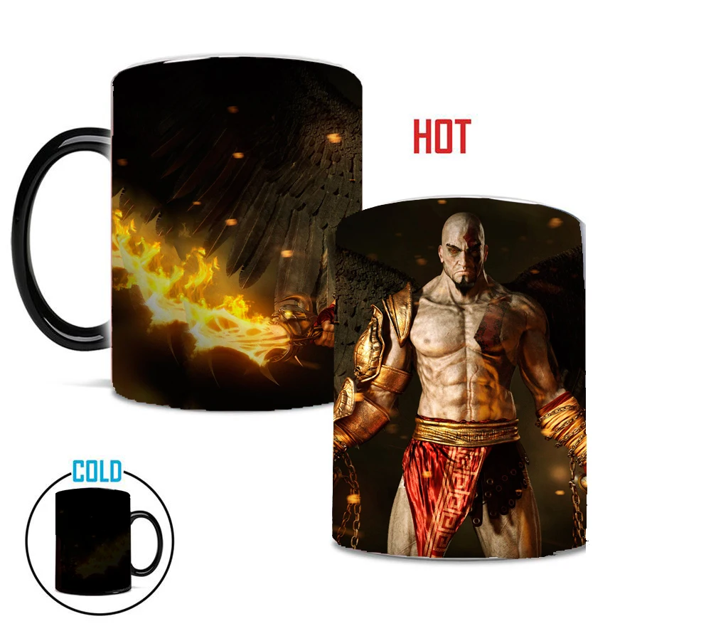 Кружка God of War 350 мл керамические кружки для смены цвета чашка чая и кофе лучший