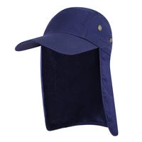 unisex fishing hat sun visor cap hat outdoor upf 50 sun protection with removable ear neck flap cover for hiking camping cycling