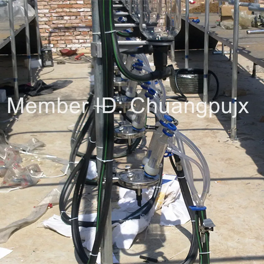 Полностью автоматический стеклянный доильный измеритель молока в елочку для