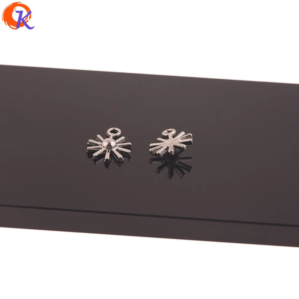 

Cordial Design 200Pcs 14*18MM Jewelry Findings Component/Charms/DIY Making/Flower Shape/Rhodium/Hand Made/Earrings Accessories