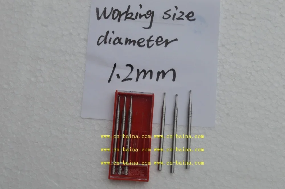 Вольфрамовый Фрезер с хвостовиком Диаметр круглой головки 2 35 мм диаметр 1