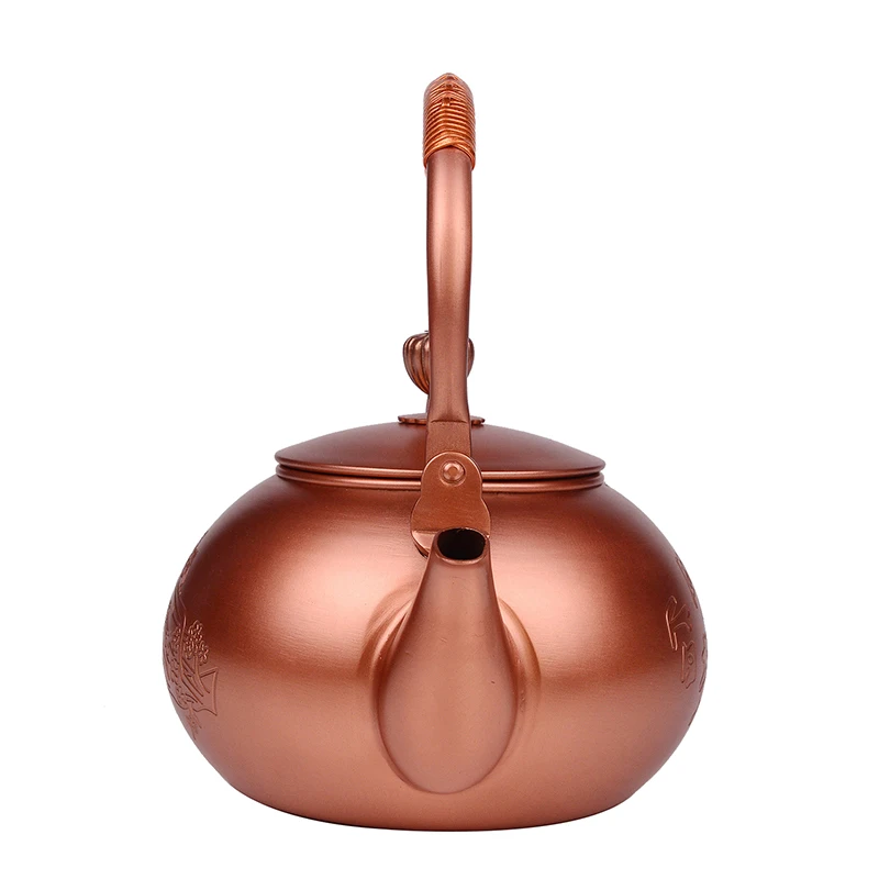 Китайский чайник ручной работы емкостью 1 2 л медный для питья зеленого Пуэра чая