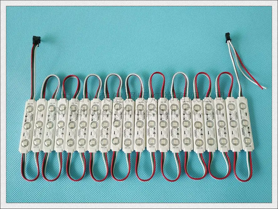 IC WS2811/SM16703 светодиодный модуль светильник для вывесок с объективом SMD 5050 RGB DC12V 3 светодиодный 0,72 Вт WS 2811 UCS1903 SM16703 совместимый