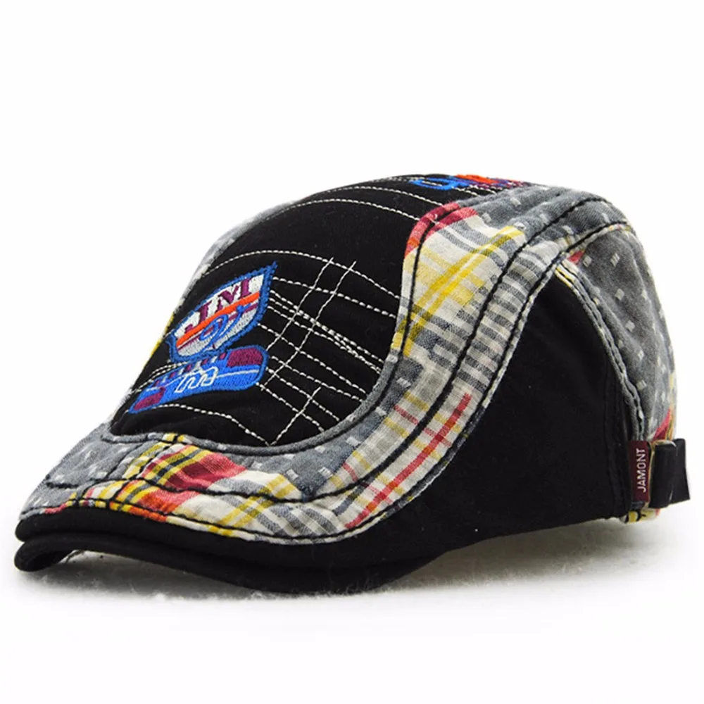 Мода письмо берет малыша Шапки утконоса Casquette boina Пряжка Кепки для женщин Гольф
