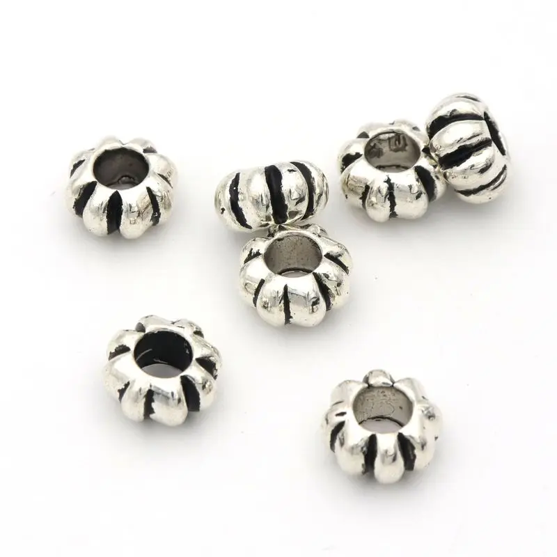 20pc Big Hole European Loose Spacer Metal Beads For Needlework Jewelry Making Diy Necklace Bracelet Accessories Wholesale | Украшения и