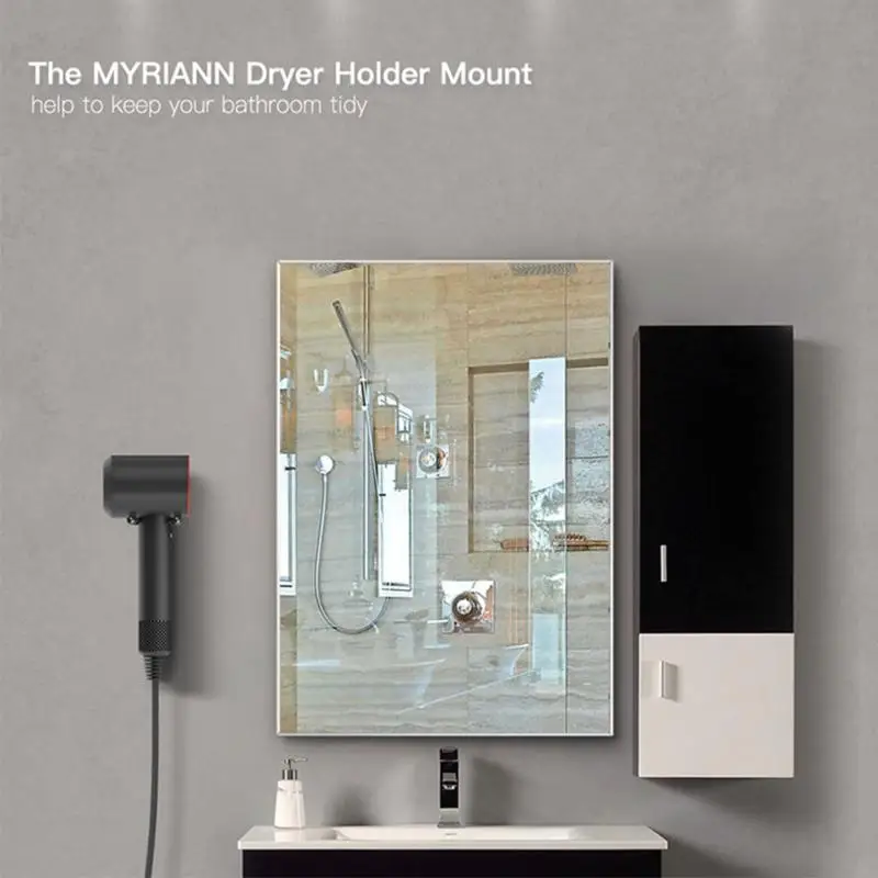 Инновационный металл сушилка для волос стойка настенной полки Настенная Ванная