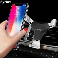 syrinx universal air vent in car mobile phone holder stand for iphone xs huawei mate 10 lite smartphone no magnetic auto support