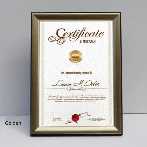 Titanium gold Yakri A4/A5/B5 настольная и настенная рамка из смолы для картины Смола настольная фоторамка RPF018 - Цвет: Titanium gold