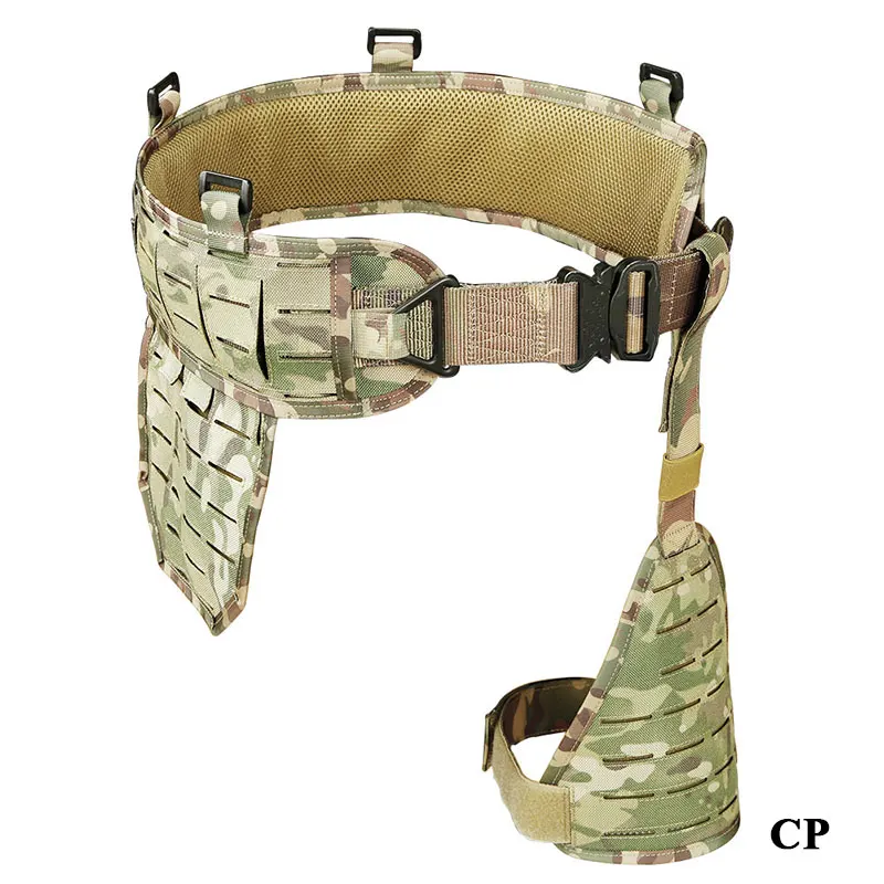 CP TACTIFANS Molle модульный ремень с рукавом Тактический Внутренний ремень с опускающейся ногой на платформе хип-панель лазерная резка приятели совместимы с нагрудной установкой жилет - Цвет: CP