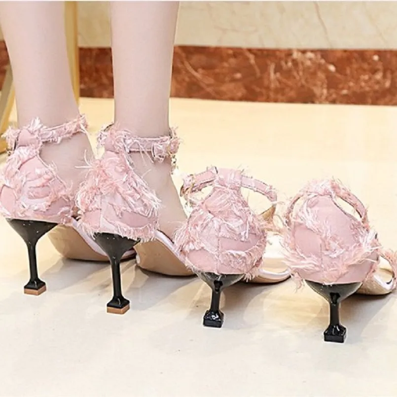 Cresfimix sandalias de mujer Женские модные классические черные босоножки высокого качества