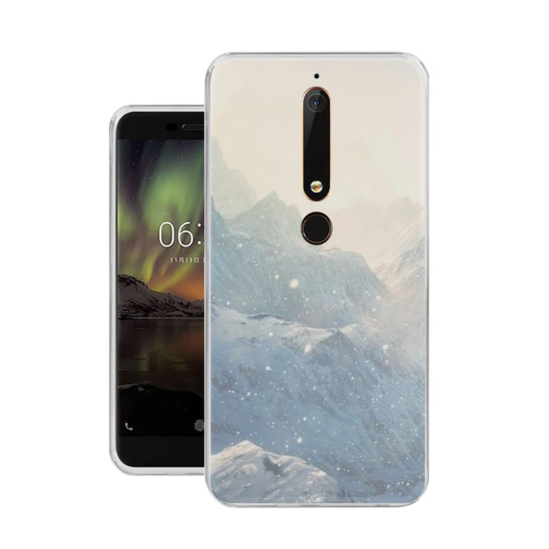 ТПУ прозрачный градиентный телефонный чехол для nokia3 nokia5 nokia6 nokia8 N540 N535 Забавный