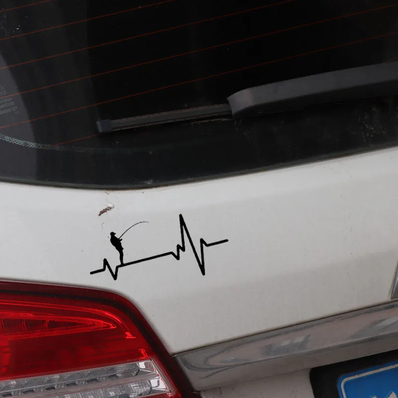 YJZT 17 см * 8 1 наклейка виниловая пленка для оклеивания автомобилей Стикеры Heart Beat