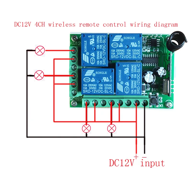 DC12V 4CH 10A Беспроводной дистанционного Управление переключатель Системы приемник+ передатчики для Приспособления ворота фурнитура для гаражной двери/окна/современный потолочный светильник