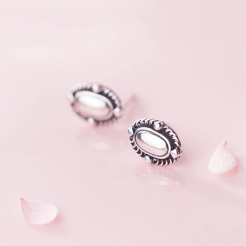 Женские винтажные серьги-гвоздики из серебра 925 пробы | Украшения и аксессуары