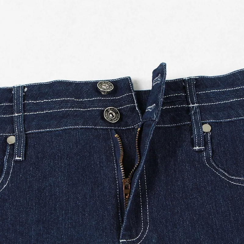 Женские джинсовые шорты CHICEVER летние Асимметричные с высокой талией пуговицами и