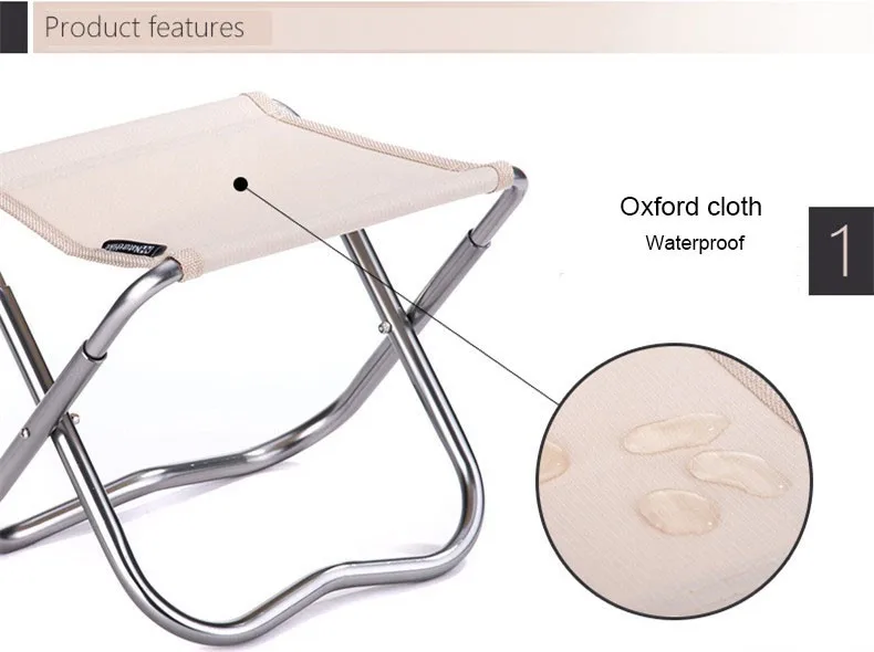 Naturehike легкий вес Открытый Алюминиевого Сплава Рыбалка Стул Портативный Складной