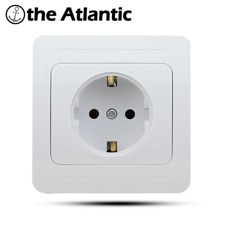 2017 производитель atlantic стены Мощность гнездо 16A ЕС стандартный отвод без портов USB