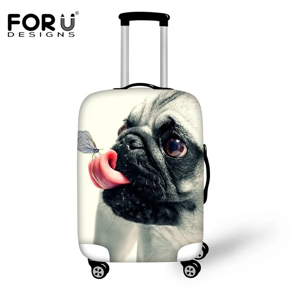 H126 FORUDESIGNS, толстые туристические аксессуары, милый кот, собака, водонепроницаемый, защита от пыли, дождевик для 18-30 дюймов, чехол для багажника, чехол для путешествий - Цвет: H126