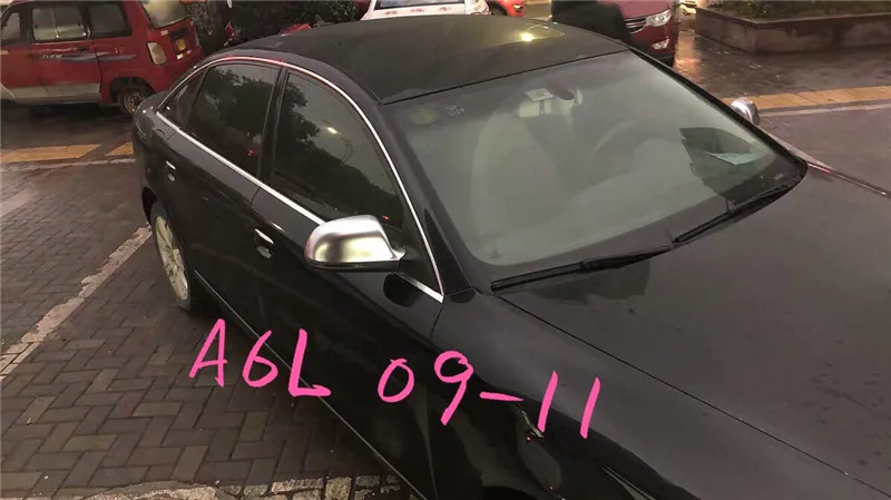 Автомобильные аксессуары для Audi A4 B8 A6 C6 S4 матовая серебряная крышка зеркала заднего вида боковое зеркало крышки для audi A6C6 A4 2009