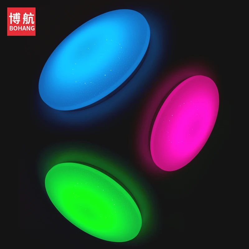 Современный светодиодный потолочный светильник 25 W Smart Remote Управление RGB затемнения Цвет Изменение лампа для гостиной Спальня AC165-265V