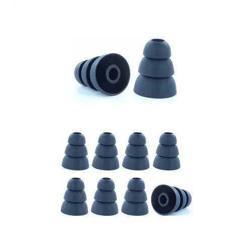 Черная большая Тройная Замена фланца наушники вкладыши для наушников вкладышей.