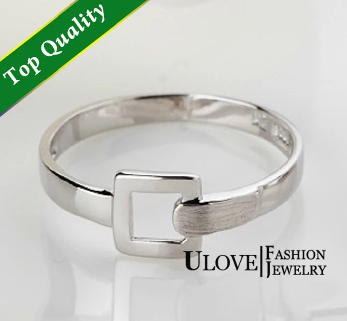 Uloveido SILVER пару Anneaux для мужчин и женщин Ringen квадратный мужской кольцо Свадебные