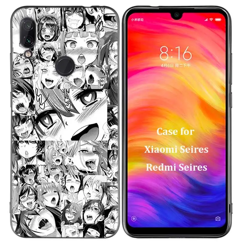 R-002 Силиконовый чехол для Xiao mi Red mi Note 7 6 5 Pro mi A1 A2 8 Lite 9 9T K20 Poco F1 S2 4 4X Plus аниме девушка мультфильм Япония милый - Цвет: R-002