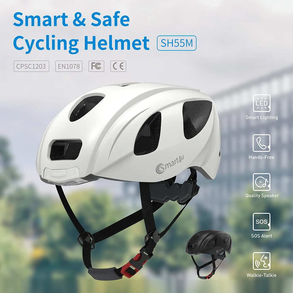 Lixada велосипедный ульсветильник шлем для взрослых BT Колонка рация SOS оповещение
