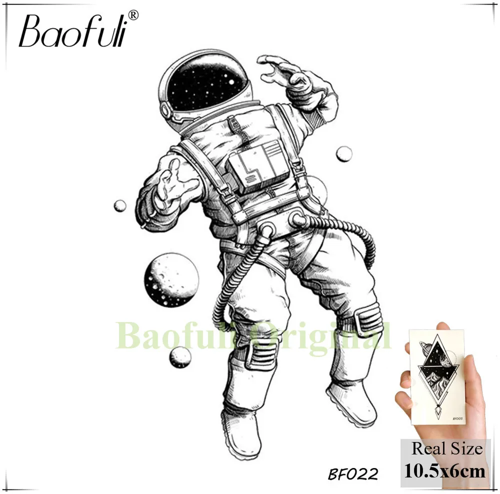Baofuli акварельные геометрические алмазные временные тату наклейки для мужчин и