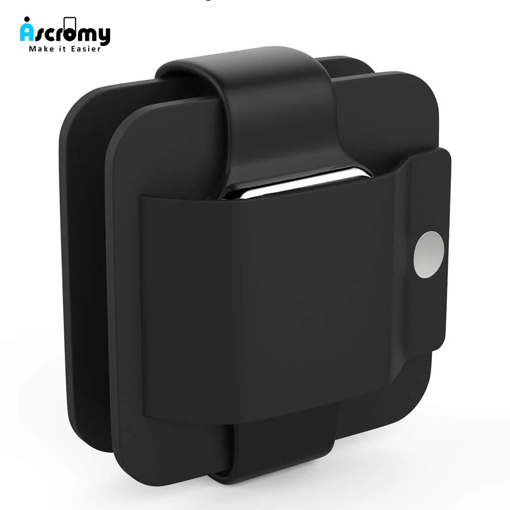 Ascromy для Apple Watch зарядный чехол кошелек мягкий силиконовый держатель зарядки
