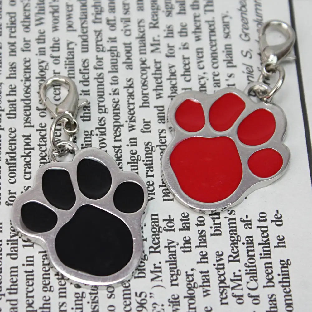 2 шт. Персонализированная идентификация кота милое имя металлическая лапа для