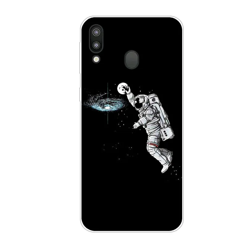Для samsung M20 чехол милый мультфильм мягкий силиконовый планета кошка для телефона С Рисунком Тигра чехол для samsung Galaxy M20 задняя крышка M 20 M205F Coque