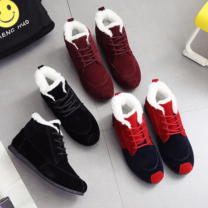 2018 Новый осень и зима новые женская обувь зимние сапоги толстые