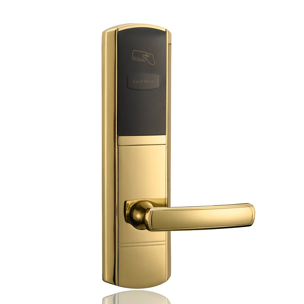 Zinc Alloy Security Digital Door Lock Intelligent RFID Card Electronic Locks For Hotel or Home Smart Entry ZAG1068 | Безопасность и
