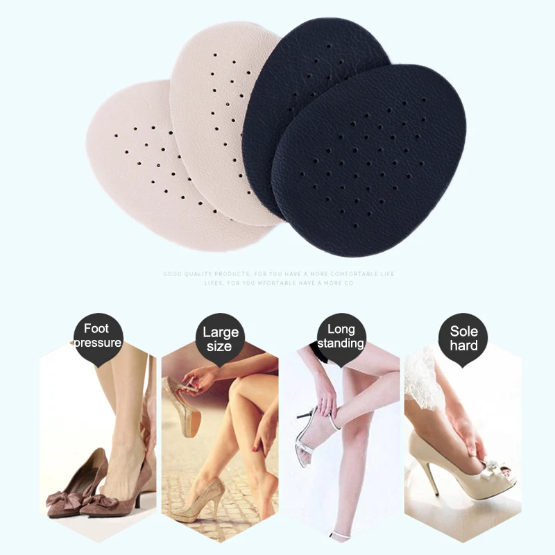 2 пары кожаные Нескользящие Дышащие стельки на высоком каблуке|Стельки| |