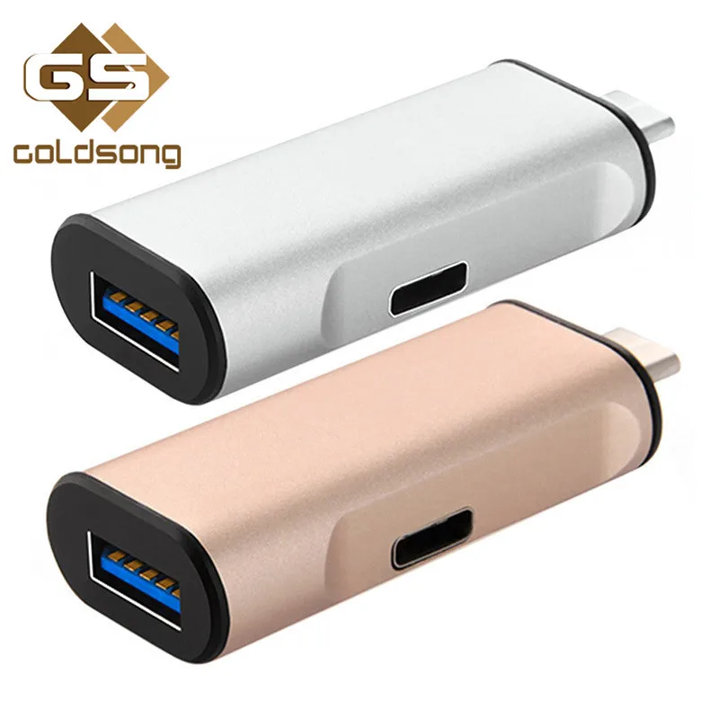 GoldSong 14.5 В/1.5A Обратимым USB 3.1 Типа С для 3.0 КОНЦЕНТРАТОР C Дата Зарядки Порт Адаптер