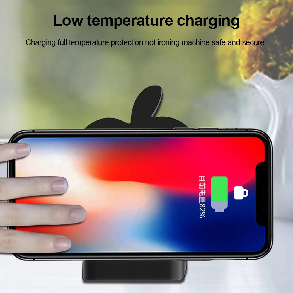 AIYIMA QI Беспроводное зарядное устройство для iPhone X XS XR 8 8Plus автомобильный держатель Беспроводная зарядка для samsung Note 9 S9 S8